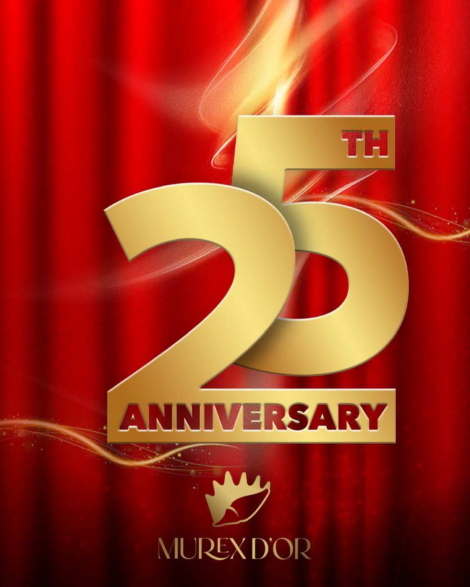 Celebrating 25 years of dreams, art, and music. The Murex D’Or Milestone Edition marks a legacy like no other. 

ꜱᴛᴀʏ ᴛᴜɴᴇᴅ ꜰᴏʀ ᴀ ɴɪɢʜᴛ ᴛᴏ ʀᴇᴍᴇᴍʙᴇʀ.✨

#Murexdor #Murexdor2025 #MilestoneEdition #DreamItMakeItHappen
#موريكس_دور