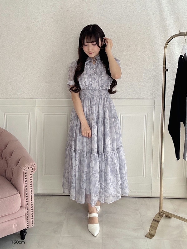 エブリン レースミニワンピース evelyn レースティアードOP ミニ