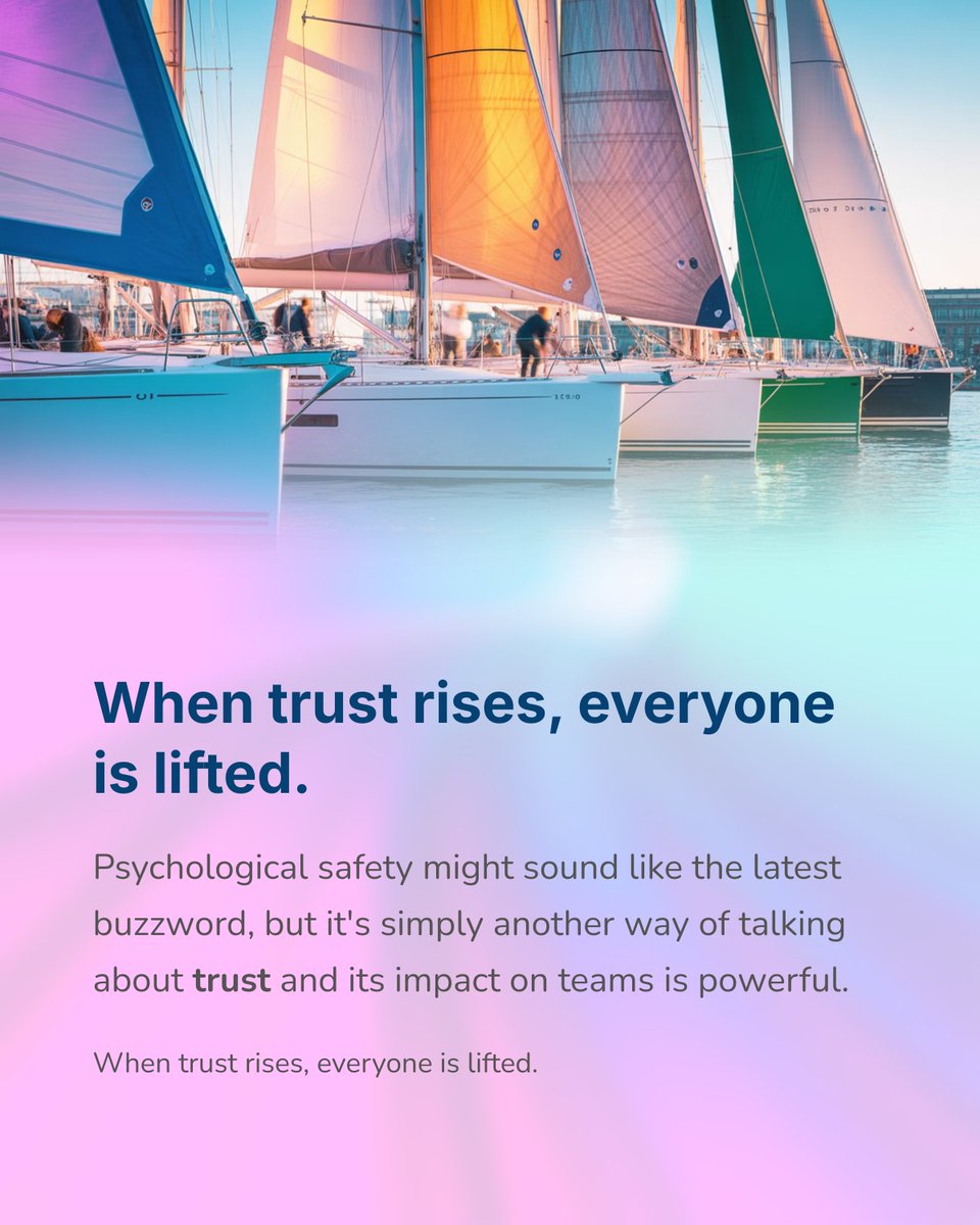 When trust rises, everyone is lifted
​
We’ve seen that the most effective teams aren’t just made up of brilliant people . . . they’re built on #trust

Google’s Project Aristotle found #PsychologicalSafety (trust in action) is the #1 driver of team success
amplifiedgroup.co.uk/what-makes-an-…