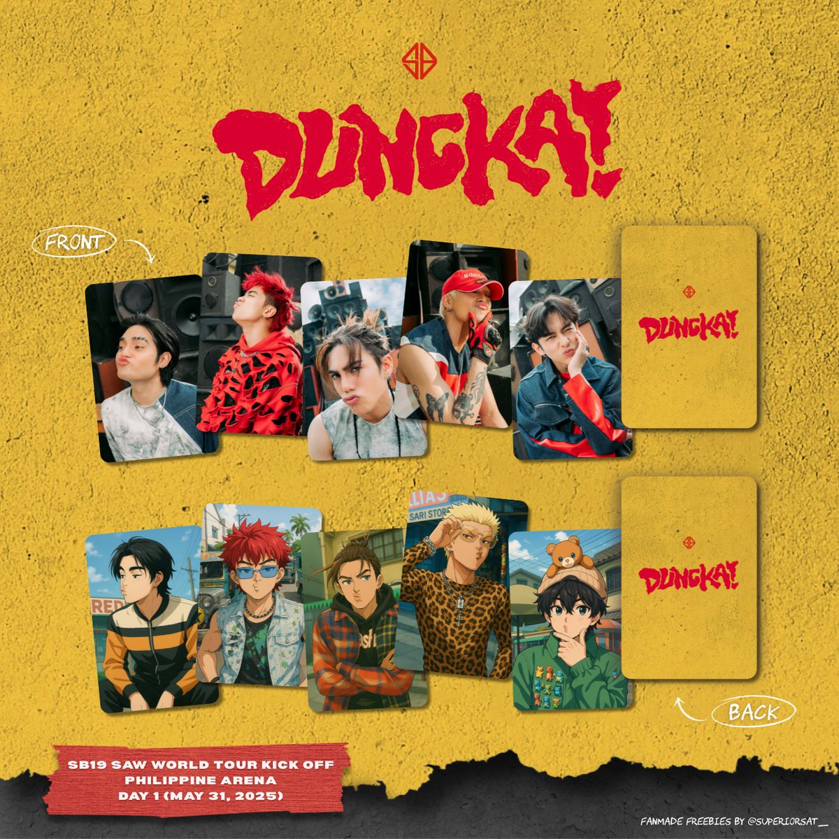superiorsat_'s tweet photo. SB19 SIMULA AT WAKAS WORLD TOUR KICKOFF FREEBIES by @superiorsat_

📍 Philippine Arena
📆 DAY 1 (photocards)
📆 DAY 2 (key strap)

→ like and retweet
→ bookmark &amp; show this post on DDAY
→ limited qty, strictly 1:1
→ exact loc TBA

#SB19 #SimulaAtWakas #SaWWorldTourKickoff https://t.co/mSGCe3tbLe