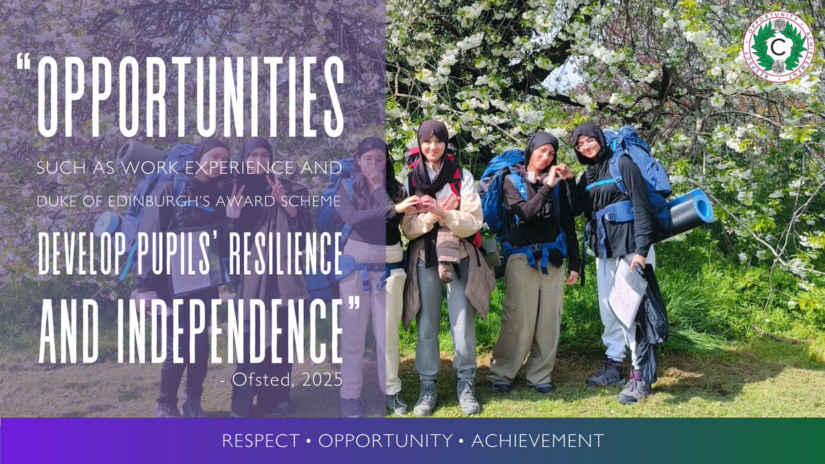 Challney_Girls's tweet image. The opportunities available to our girls are key in developing their resilience and independence, and we are delighted Ofsted highlighted this as a strength!

🔗You can now read the full report here:  reports.ofsted.gov.uk/provider/23/14…

#influentialwomenofthefuture #Ofsted #Luton