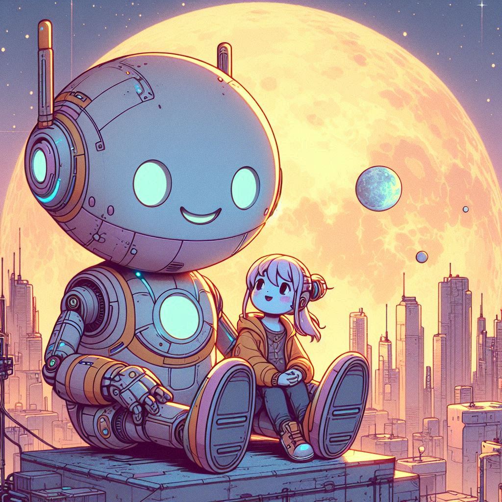 On a quiet rooftop, she and ZEI-6 watched the moon rise over the SL@SH206 skyline—silent, glowing, and full of promise. After days of chasing glitches, they weren’t just allies anymore—they were a team. 🌌🤖

#SLASH206 #Cyberpunk #ZEI6
