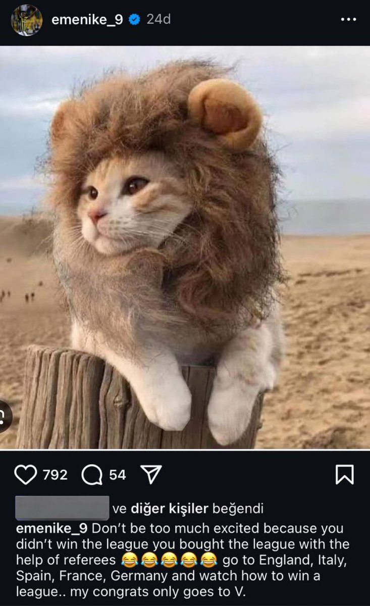 🗣️ Emenike: “Çok fazla heyecanlanma çünkü ligi kazanmadınız, hakemlerin yardımıyla ligi satın aldınız.” külliye şampiyon yaptı Galatasaray ı