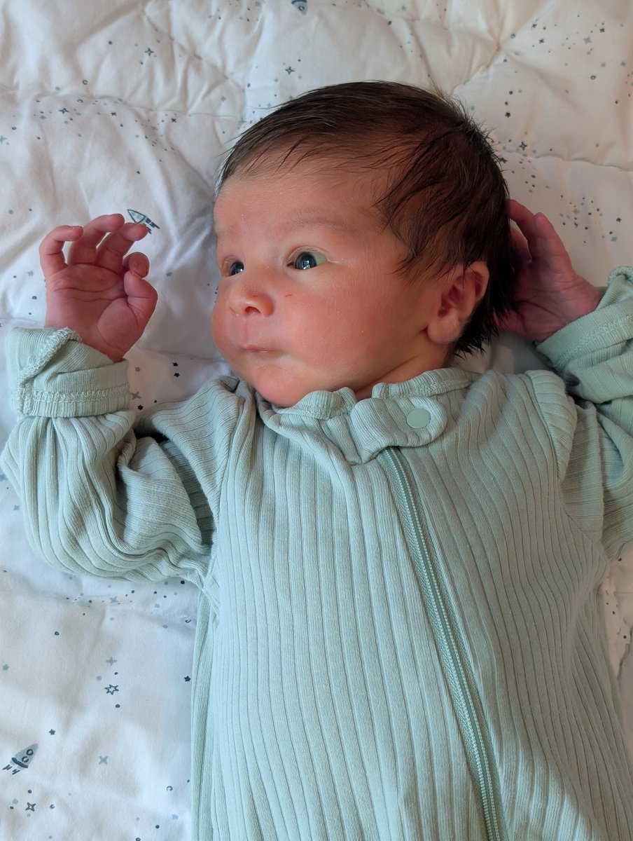 sroby25's tweet image. Hi friends!! Coming out of my long rest for a moment to share that I've added a new little adventurer to my party 🥰
Everyone is doing great & big brother is absolutely smitten!! ❤️
I'll be jumping back into the nerdy space soon, come find me on @bluesky 🦋