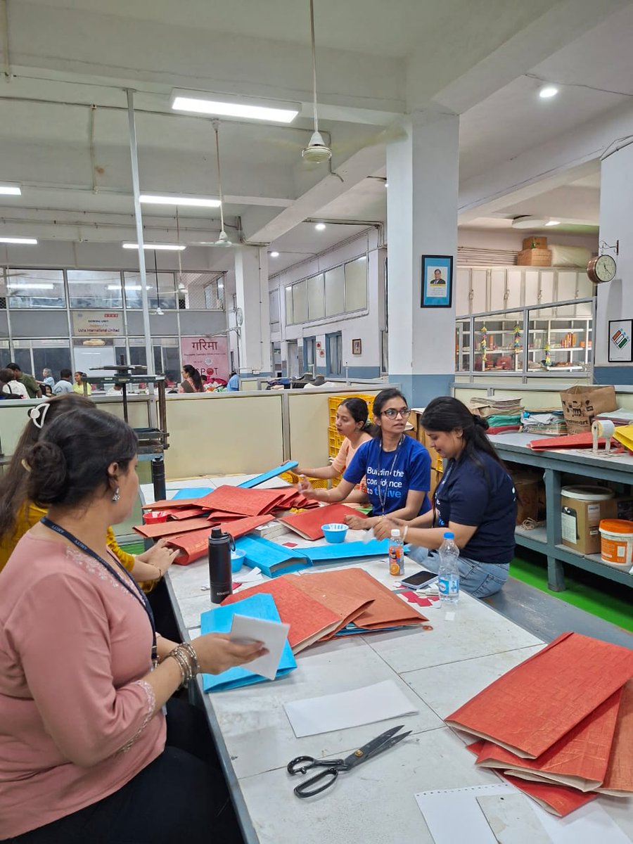 19 volunteers from <a href="/mercer/">Mercer</a> Noida spent a meaningful day at <a href="/BlindDelhi/">The Blind Relief Association, Delhi</a> on May 19, engaging in stitching, bookbinding, library services &amp; candle-making alongside our trainees. A day of collaboration, learning &amp; encouragement!

#csr #csrvolunteering #volunteer #volunteerism