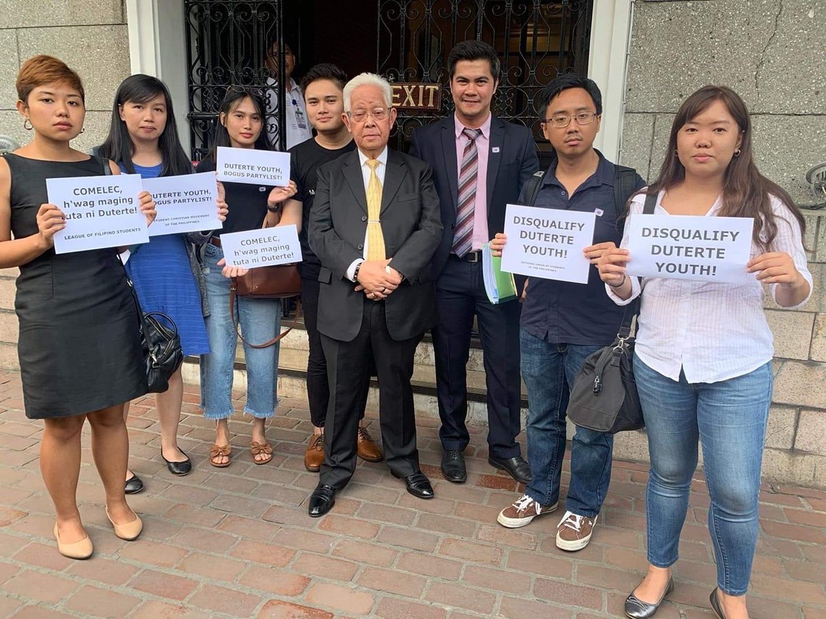 Our 2019 cancellation case against the Duterte Youth Party-List is the last case that I collaborated with my old boss and mentor, former COMELEC Chairman Sixto Brillantes Jr.