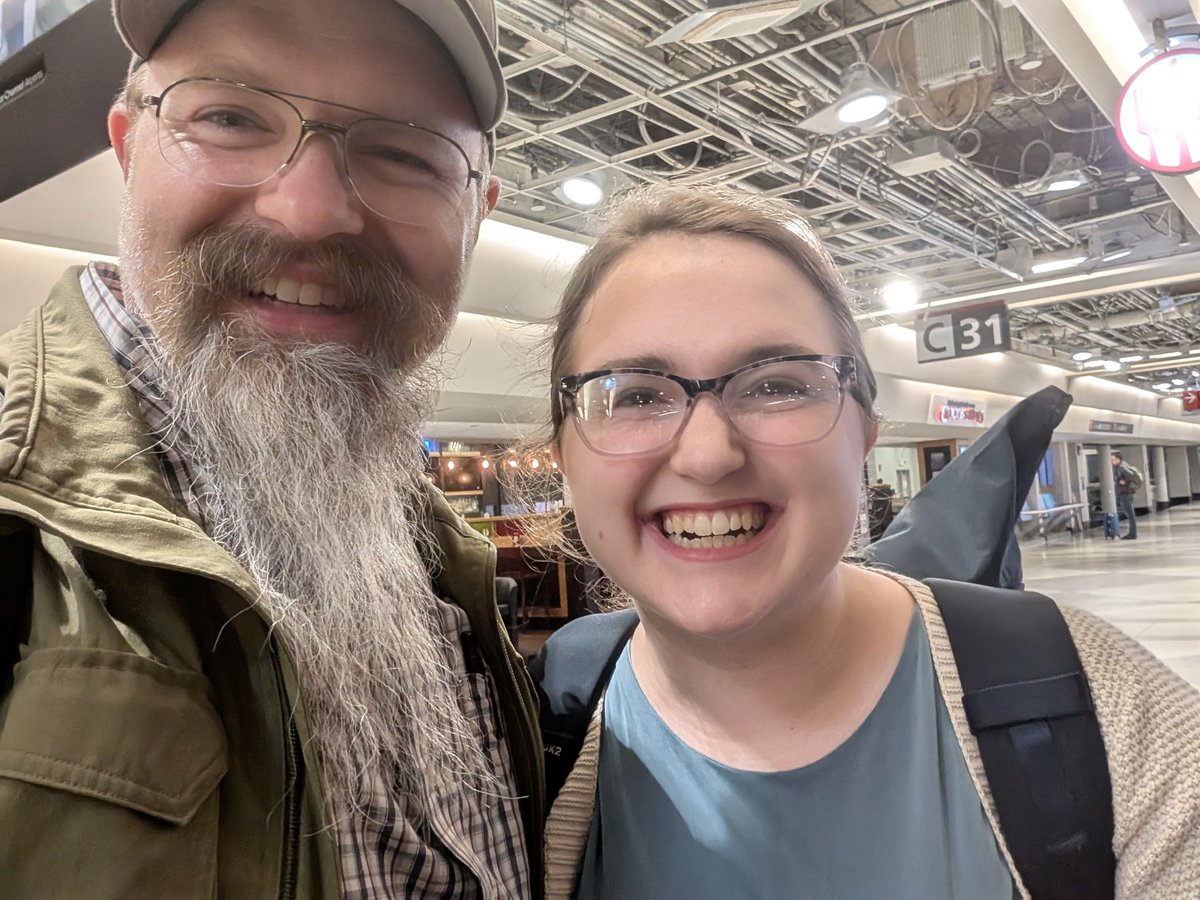 Way too early flight to <a href="/phptek/">PHP Tek conference</a> with <a href="/ealytle/">Ella Lytle</a>.