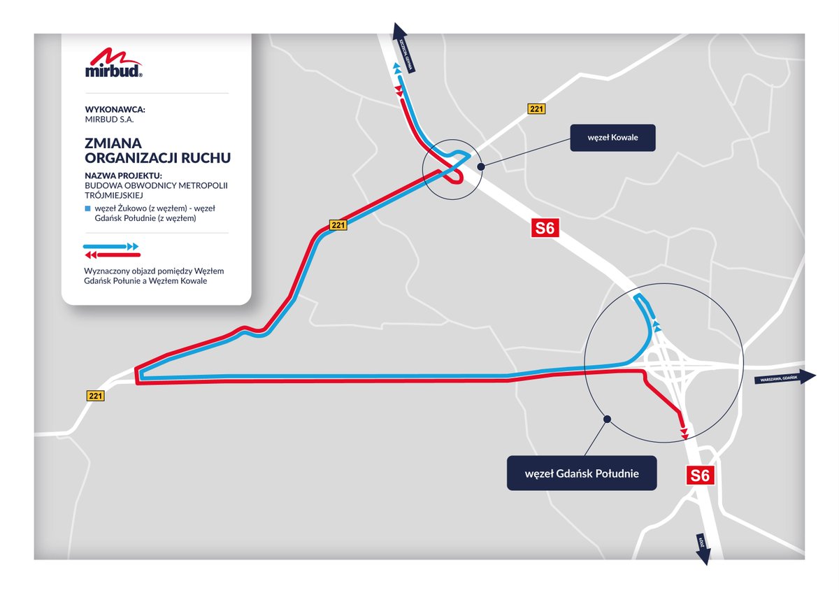GDDKiA Gdańsk (@gddkia_gdansk) on Twitter photo <a href="/GDDKiA/">Generalna Dyrekcja Dróg Krajowych i Autostrad</a> <a href="/MIRBUD_SA/">MIRBUD S.A.</a> <a href="/PomorskaPolicja/">PomorskaPolicja</a> <a href="/RadioKierowcow/">Polskie Radio Kierowców</a> <a href="/AutopilotRG/">Autopilot Radia Gdańsk</a> <a href="/RadioGdansk/">Radio Gdańsk</a> <a href="/PUW_Gdansk/">PUW Gdańsk</a> <a href="/PomorskieEU/">Samorząd Województwa Pomorskiego</a> ⚠️W dn. 24-25.05.2025 od godz. 18 na 24h zamkniemy fragment obwodnicy Trójmiasta na odc. w. Kowale-w. Gdańsk Płd. Wyburzymy obiekt nad #S6. Będzie poprowadzony objazd z wykorzystaniem jednej jezdni #OMT na odc. od w. Gdańsk Płd. do w. Lublewo poprzez DW221 do w. Kowale. <a href="/GDDKiA/">Generalna Dyrekcja Dróg Krajowych i Autostrad</a> <a href="/MIRBUD_SA/">MIRBUD S.A.</a> <a href="/PomorskaPolicja/">PomorskaPolicja</a> <a href="/RadioKierowcow/">Polskie Radio Kierowców</a> <a href="/AutopilotRG/">Autopilot Radia Gdańsk</a> <a href="/RadioGdansk/">Radio Gdańsk</a> <a href="/PUW_Gdansk/">PUW Gdańsk</a> <a href="/PomorskieEU/">Samorząd Województwa Pomorskiego</a> ⚠️W dn. 24-25.05.2025 od godz. 18 na 24h zamkniemy fragment obwodnicy Trójmiasta na odc. w. Kowale-w. Gdańsk Płd. Wyburzymy obiekt nad #S6. Będzie poprowadzony objazd z wykorzystaniem jednej jezdni #OMT na odc. od w. Gdańsk Płd. do w. Lublewo poprzez DW221 do w. Kowale.