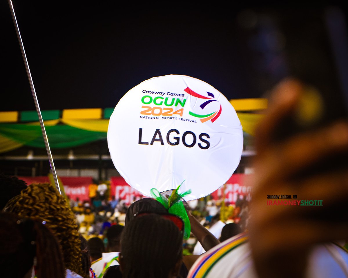 iramoneyshotit's tweet photo. At the National Sport Festival opening ceremony 2024-25 in Ogun State, the six Southwest States in Nigeria are in attendance. 

Which State do you Rep? I Rep Team Ekiti.  

#iramoneyshotit #GatewayGames2024 #TeamEkiti #sportphotography #TeamOgun #TeamLagos #teamosun #teamoyo https://t.co/lfVJWjLqj8