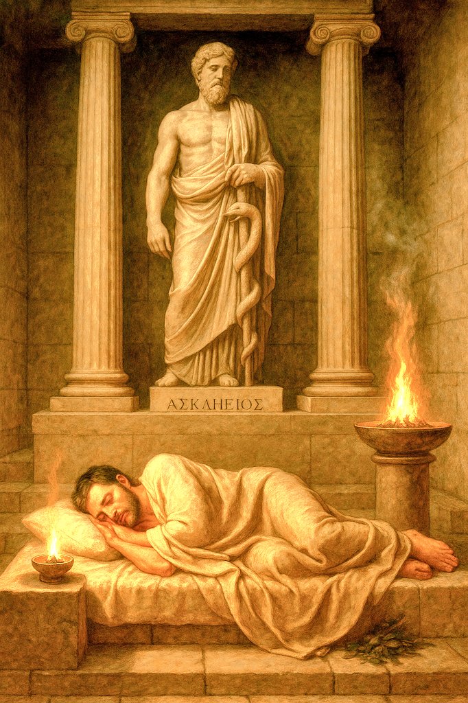 fermerpodcast's tweet photo. Nuevo episodio: La incubación de sueños en Los Cuentos del Sabio.
Descubre cómo los antiguos buscaban sanación y respuestas a través de los sueños, en los templos de Asclepio.
#Podcast #Historia
Escúchalo aquí: https://t.co/e2gXaKZxFY https://t.co/CXLs7vpLt0