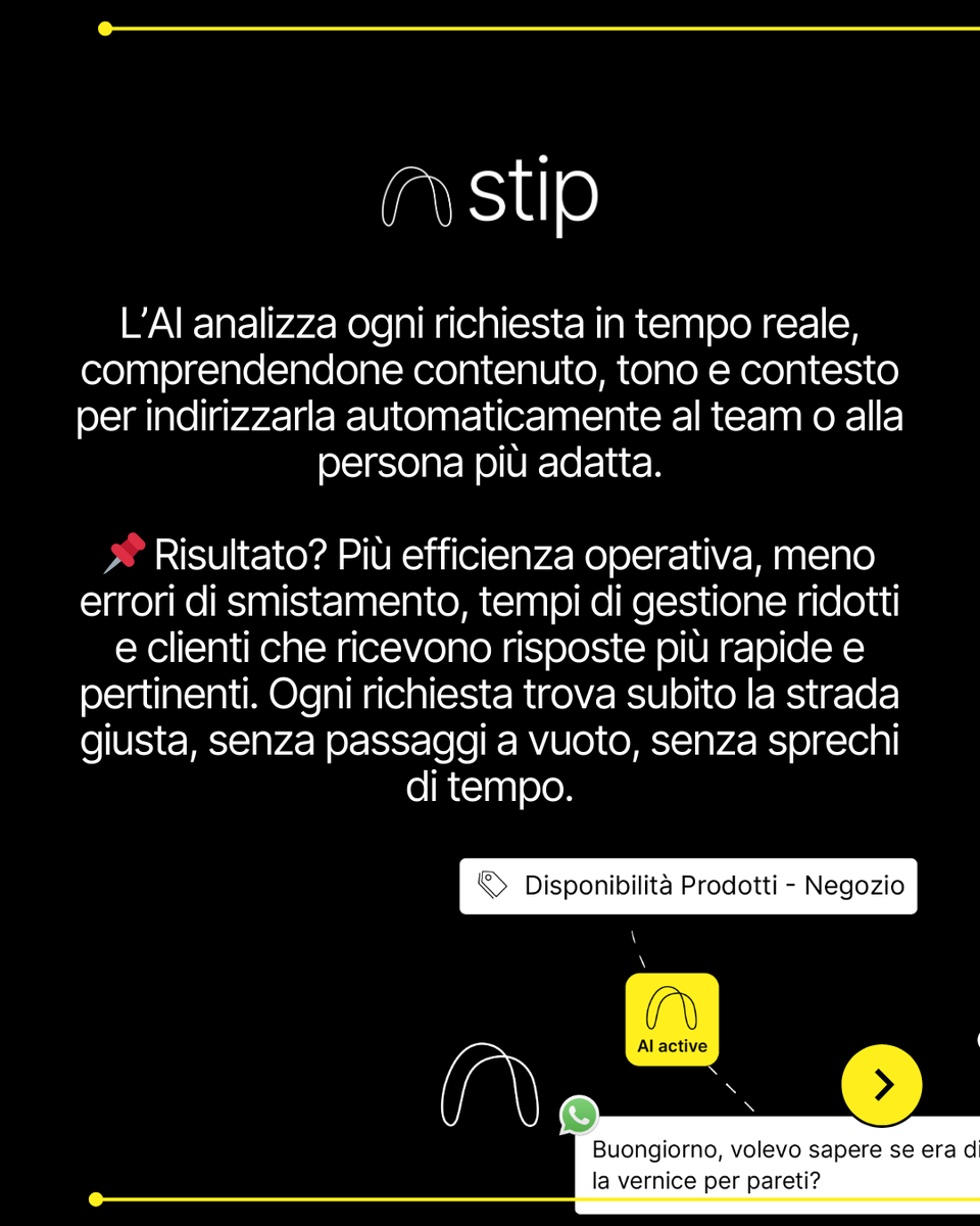 🎯 Smistare le richieste al team giusto, in tempo reale, senza passaggi a vuoto?
Non è fantascienza, è AI applicata.
👉 Scopri come funziona, salvalo per il team e condividilo con chi lavora nel supporto clienti.
#stipai #ai #techstartup #customerservice #automazione