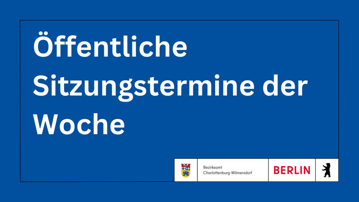 bacwberlin's tweet photo. Di.
• Jugendhilfe
• Ordnungsangelegenheiten und Verkehr

Mi.
•Liegenschaften und IT
• Gesundheit

Do.
• Eingaben und Beschwerden

Tagesordnungen: https://t.co/pdKPsphqWj

#Charlottenburg #Wilmersdorf https://t.co/ndGIgAGcvF