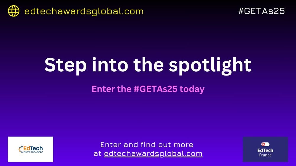 Kat Cauchiππππ¦π°π» (@k_cauchi) on Twitter photo Don't miss out on your chance to nominate someone, yourself or your school for a <a href="/global_edtech/">Global EdTech ππ</a> award. Why? Entries are free, anonymised (to remove bias) and all receive helpful feedback. The awards are trust mark accredited, inclusive and accessible. π
edtechawardsglobal.com Don't miss out on your chance to nominate someone, yourself or your school for a <a href="/global_edtech/">Global EdTech ππ</a> award. Why? Entries are free, anonymised (to remove bias) and all receive helpful feedback. The awards are trust mark accredited, inclusive and accessible. π
edtechawardsglobal.com