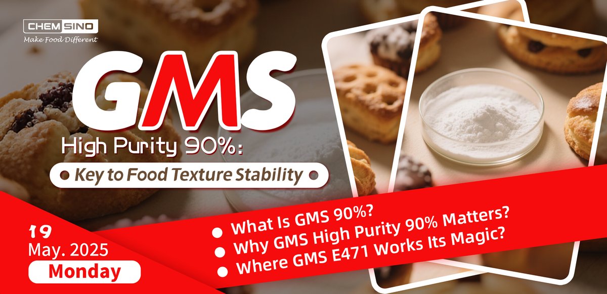 ChemsinoGlobal's tweet image. #Foodscience: Looking to boost softness, creaminess, and shelf life in your food products? GMS High Purity 90% is your go-to emulsifier for better bread texture, smoother beverages, and stable frozen treats.
#GMS90 #FoodEmulsifier #CHEMSINO
Read more👉 cnchemsino.com/blog/gms-high-…