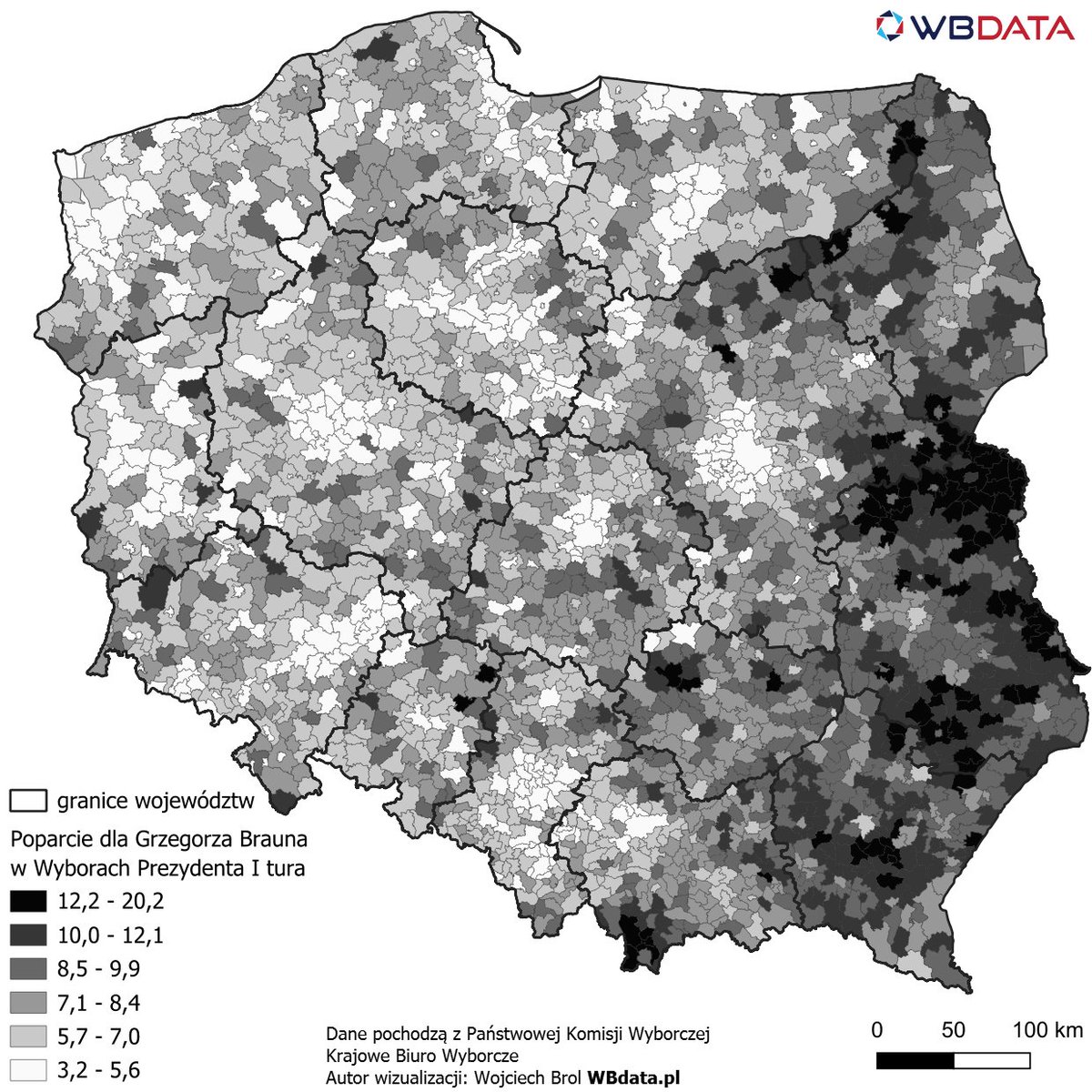 wbdata's tweet image. Czwarty w Wyborach Prezydenta Grzegorz Braun @GrzegorzBraun_ #WyboryPrezydenckie2025 #Wybory #Braun2025