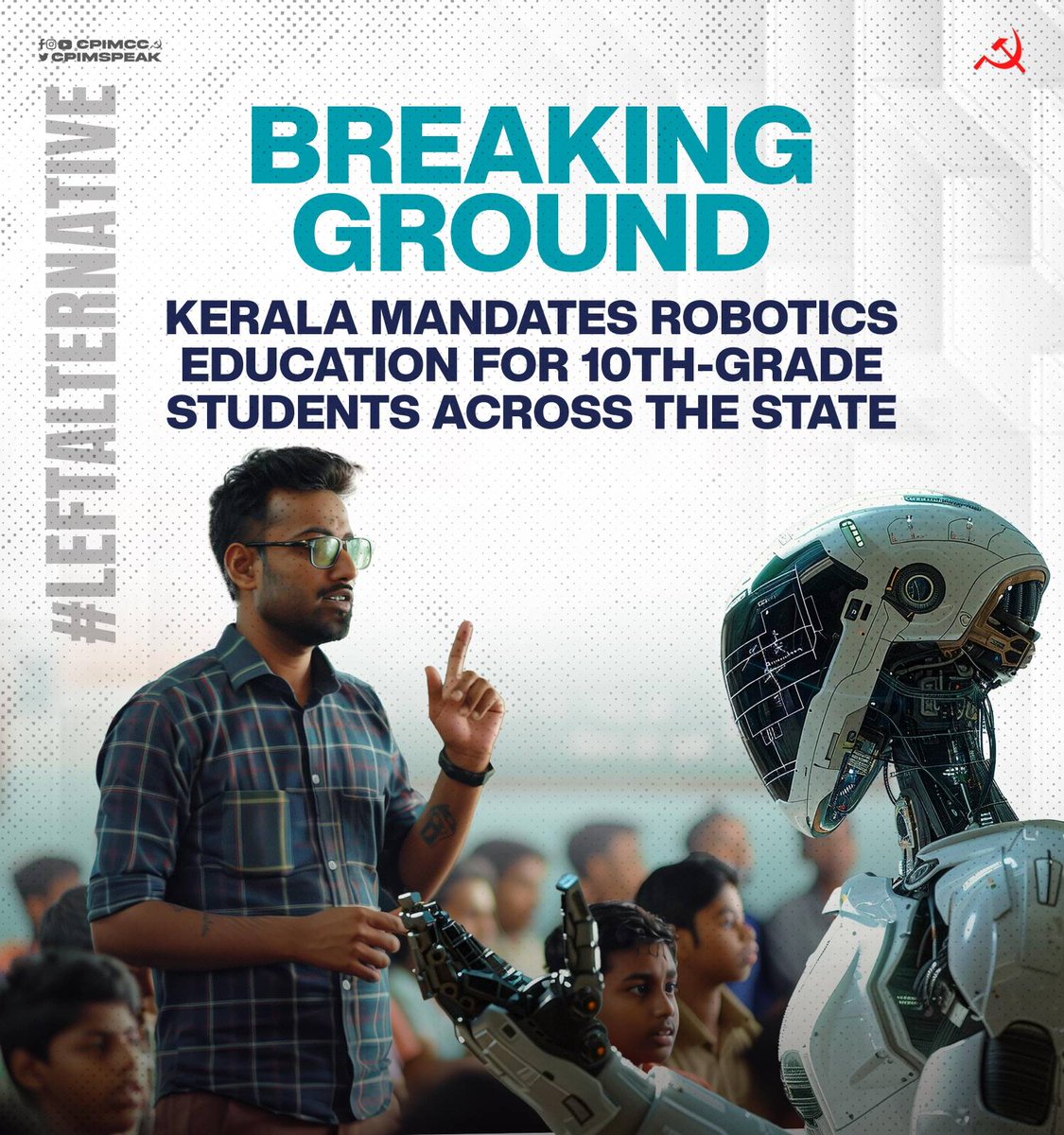 Kerala sets a national precedent by integrating robotics into the 10th-grade curriculum. With over 4.3 lakh students gaining hands-on experience, the state pushes the boundaries of classroom learning toward a tech-driven future