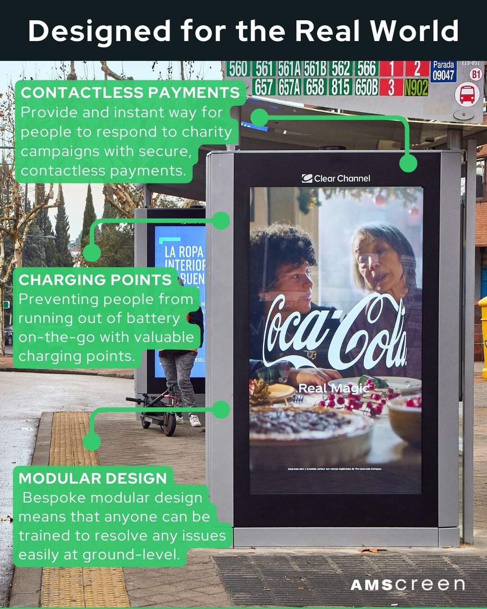 Amscreen’s technology isn’t just smart — it’s practical, flexible, and built for community impact.

Learn more: bit.ly/3GFuK7A