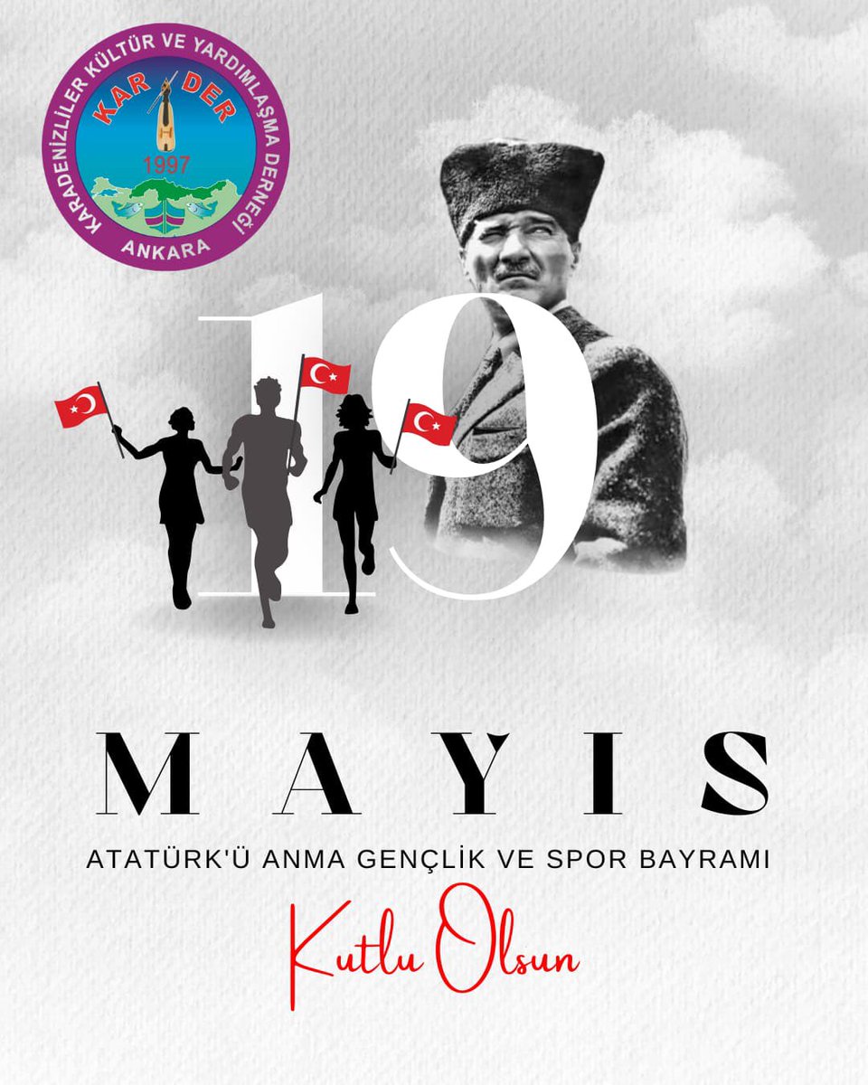 Büyük Önder Atatürk: “Gençler! Cesaretimizi kuvvetlendiren ve devam ettiren sizlersiniz. Ey yükselen yeni nesil, istikbal sizsiniz. Cumhuriyeti biz kurduk, onu yüceltecek ve yaşatacak sizlersiniz,” 19 Mayıs kutlu olsun.