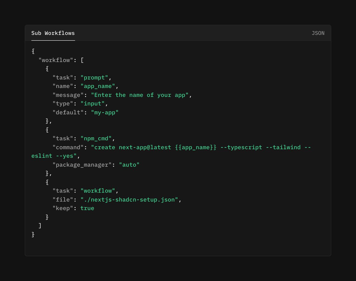 rjv_im's tweet photo. You can also pass sub-workflows to main workflow. Makes workflows neater and reusable. https://t.co/sqAzMzYGnA