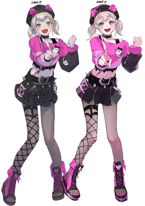 立ち絵ビフォアフ