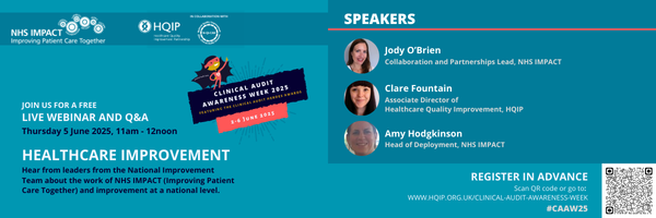 Healthcare Quality Improvement Partnership (@hqip) on Twitter photo Join <a href="/HQIP/">Healthcare Quality Improvement Partnership</a> & <a href="/NHS/">@NHS</a> IMPACT on 5 June, 11am–12pm on MS Teams for a live webinar + Q&A on national healthcare improvement.
Free to attend, but pre-registration is required: events.teams.microsoft.com/event/67fbd8e3…
#CAAW25 #NHSIMPACT #HQIP #HealthcareImprovement #NHSLeadership #PatientCare Join <a href="/HQIP/">Healthcare Quality Improvement Partnership</a> & <a href="/NHS/">@NHS</a> IMPACT on 5 June, 11am–12pm on MS Teams for a live webinar + Q&A on national healthcare improvement.
Free to attend, but pre-registration is required: events.teams.microsoft.com/event/67fbd8e3…
#CAAW25 #NHSIMPACT #HQIP #HealthcareImprovement #NHSLeadership #PatientCare