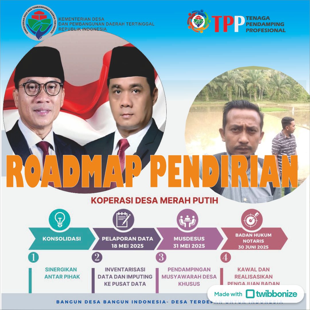 โณ๐'๐๐ฝ๐พ ๐
๐ฟ๐ฟ (@abdullmuthy) on Twitter photo Setelah musyawarah desa khusus Pembentukan KDMP, semua TPP mengawal ke Notaris untuk proses mendapatkan badan Hukum..
#TppKawalAkteKdmpdiNotaris
<a href="/prabowo/">Prabowo Subianto</a>
<a href="/YandriSusanto27/">Yandri Susanto</a>
<a href="/ArizaPatria/">Ariza Patria</a>
<a href="/taufikmadjid71/">IG : taufik.madjid</a>
<a href="/kemendespdt/">#BangunDesaBangunIndonesia</a>
<a href="/bpsdmkemendesa/">Bpsdm Kemendesa</a>
<a href="/desapenusantara/">desapesonanusantara</a> Setelah musyawarah desa khusus Pembentukan KDMP, semua TPP mengawal ke Notaris untuk proses mendapatkan badan Hukum..
#TppKawalAkteKdmpdiNotaris
<a href="/prabowo/">Prabowo Subianto</a>
<a href="/YandriSusanto27/">Yandri Susanto</a>
<a href="/ArizaPatria/">Ariza Patria</a>
<a href="/taufikmadjid71/">IG : taufik.madjid</a>
<a href="/kemendespdt/">#BangunDesaBangunIndonesia</a>
<a href="/bpsdmkemendesa/">Bpsdm Kemendesa</a>
<a href="/desapenusantara/">desapesonanusantara</a>