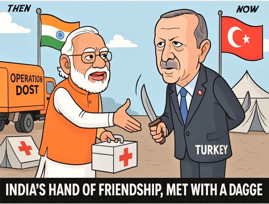 nayika_nayika's tweet image. Supplying advanced drones to Pakistan during India-Pakistan conflict is a reckless act done by Turkey.
India helped Turkey during their bad times and in return they tried to harm india.
A deceptive untrustworthy country. 
#StopTurkeyDrones #TurkeyArmsTerror
#BoycottTurkey
