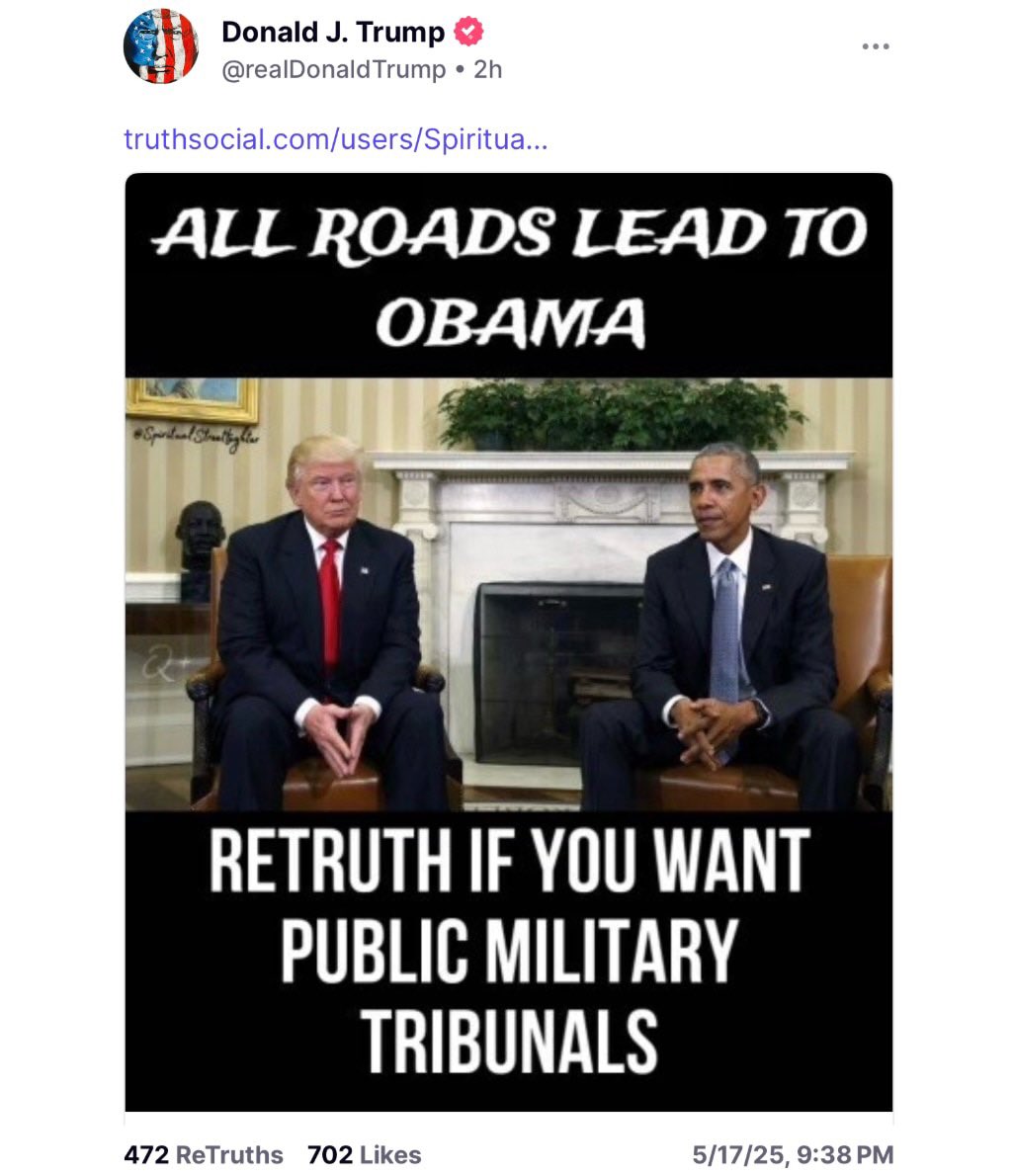 FROM .<a href="/realDonaldTrump/">Donald J. Trump</a> 
.<a href="/POTUS/">President Donald J. Trump</a> 
IS SOMETHING IN THE WORKS?