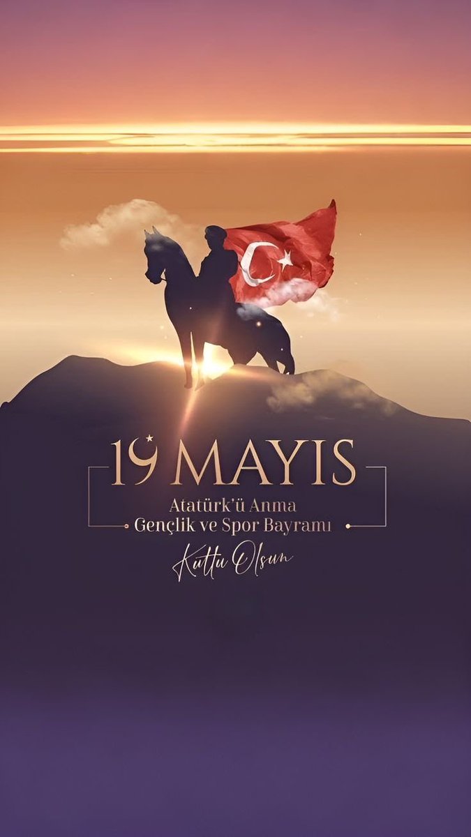 19 Mayıs 1919
Bir milletin yeniden doğduğu gün.
Küllerinden doğrulan bir umut.
Ve o umudu gençliğe emanet eden bir yürek…

Bugün; cesaretin tarihi, geleceğin temeli.
🇹🇷

19 Mayıs Atatürk'ü Anma Gençlik ve Spor Bayramı kutlu olsun.

#19MAYIS 
#19Mayıs1919