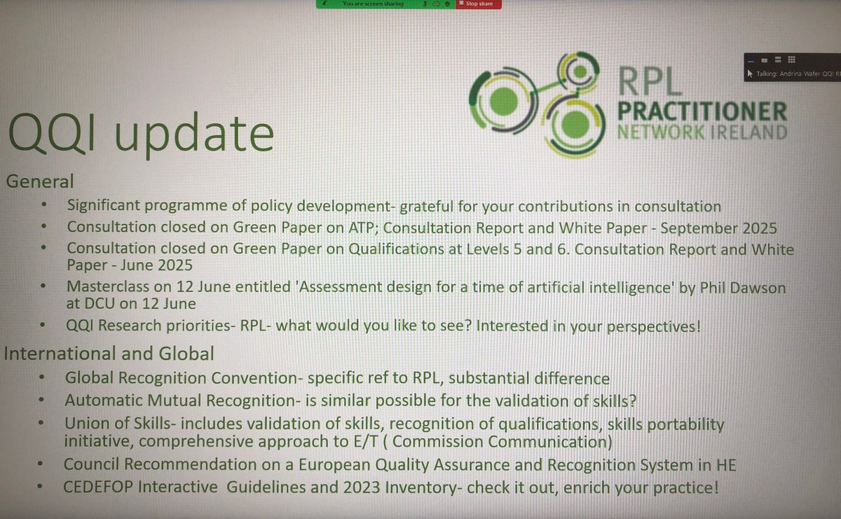 RPLPractitionersIreland (@rpl_network) on Twitter photo Thank you to all speakers & participants at #RPLPN webinar Learning Unlocked - RPL & Learner Experience, 16 May. Great discussion & reflection from <a href="/LimClareETB_FET/">collegeofFET.ie</a> mentors, <a href="/DonegalETB/">Donegal ETB</a> <a href="/aontas/">AONTAS</a> <a href="/DCU/">Dublin City University</a> learners & <a href="/andrinaeuropa/">Andrina Wafer</a> <a href="/QQI_connect/">QQI</a> <a href="/SOLASFET/">SOLAS</a> <a href="/ETBIreland/">ETBI</a> <a href="/Cedefop/">EU_Cedefop</a> <a href="/cfoxcavan/">Catherine Fox</a> Thank you to all speakers & participants at #RPLPN webinar Learning Unlocked - RPL & Learner Experience, 16 May. Great discussion & reflection from <a href="/LimClareETB_FET/">collegeofFET.ie</a> mentors, <a href="/DonegalETB/">Donegal ETB</a> <a href="/aontas/">AONTAS</a> <a href="/DCU/">Dublin City University</a> learners & <a href="/andrinaeuropa/">Andrina Wafer</a> <a href="/QQI_connect/">QQI</a> <a href="/SOLASFET/">SOLAS</a> <a href="/ETBIreland/">ETBI</a> <a href="/Cedefop/">EU_Cedefop</a> <a href="/cfoxcavan/">Catherine Fox</a>