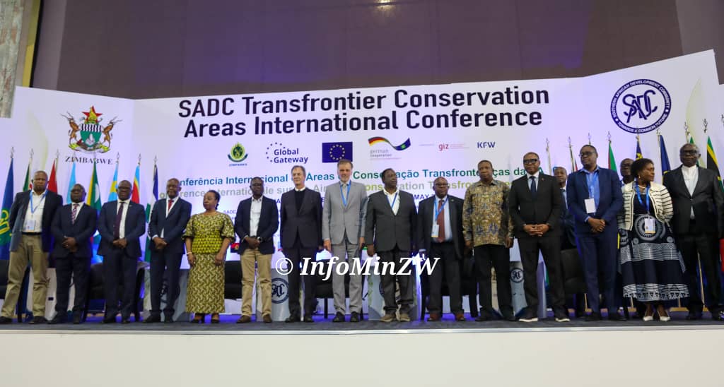 InfoMinZW's tweet photo. The Southern African Development Community (SADC) Transfrontier Conservation Areas (TFCA) International Conference has kicked off in Harare. The event, being held at HICC from 19 to 23 May 2025, is themed "Transfrontier Conservation Areas-25 years of cooperation for regional integration and sustainable development."

The summit celebrates 25 years of regional cooperation in biodiversity conservation, sustainable development, and ecotourism, bringing together Heads of State, traditional leaders, and experts from 16 member states. Through TFCAs, SADC member states have made significant strides in conserving biodiversity, promoting sustainable livelihoods, and fostering regional cooperation.
#SADCTCFA
