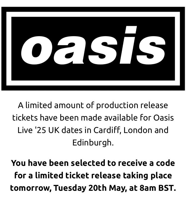 Oasis Mania tweet media