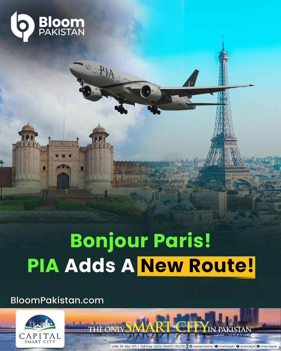 bloom_pakistan's tweet photo. PIA to Start Paris Flights from New City Soon

#BloomPakistan @Official_PIA  #ParisFlights #NewRoute #AviationNews #PakistanTravel #PIAUpdates

Read Inside Story:
https://t.co/O6GyWnibvd