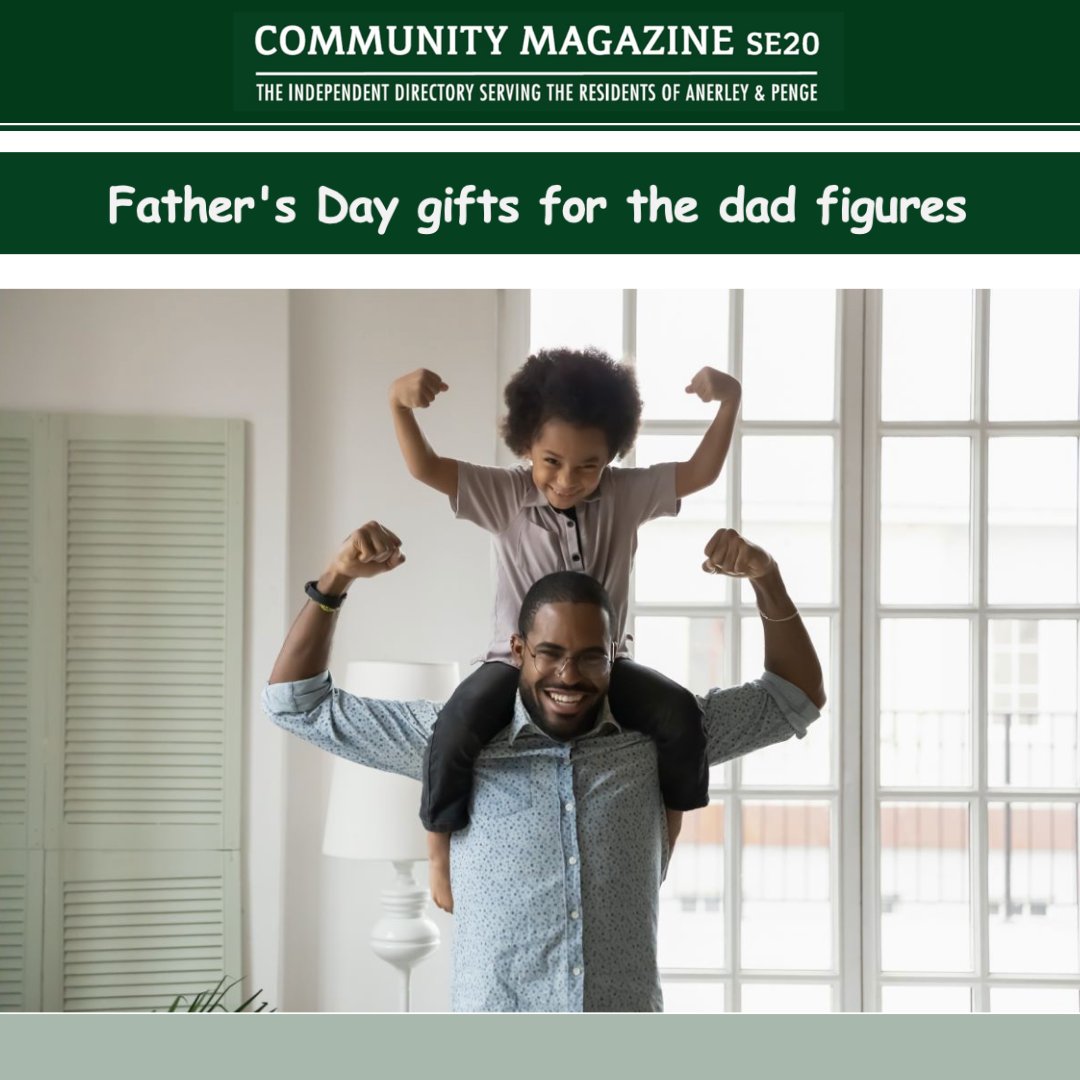 If you and your business are planning on celebrating Father's Day, or have the perfect gift in mind to help locals say 'love you Dad' please drop me an email 

Shop local and let's pack June's magazine with plenty of gifts &amp; experiences! #SE20 #Penge #SE19 #ShopLocal