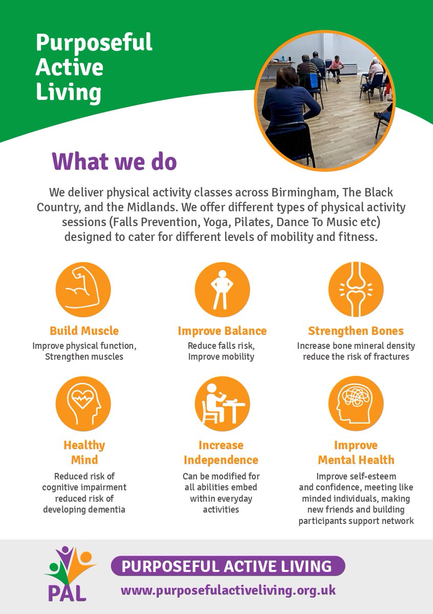 💪⚖️🚶

FREE Strength and Balance classes are beginning at Wyndley Leisure Centre on 2nd June 11-12pm. 

No need to book, simply just turn up!