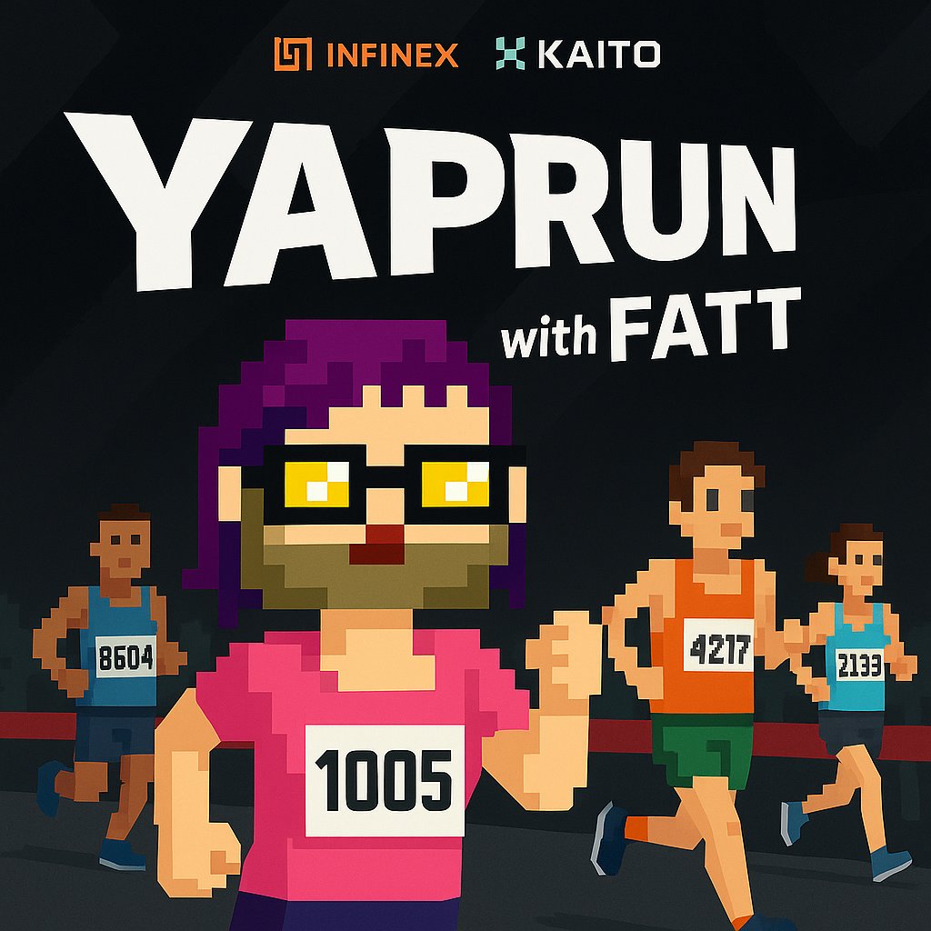 Yo Chads! 

Heard about "Yaprun" from <a href="/infinex/">Infinex</a> and <a href="/KaitoAI/">Kaito AI 🌊</a>? 

Tbh, this ain't your average lazy airdrop farm. 

They're dropping ~$6M in µPatrons (1% of Patron NFT supply) over 4 seasons, and Season 1 is LIVE!

I think this one's about rewarding real signal, not just noise.