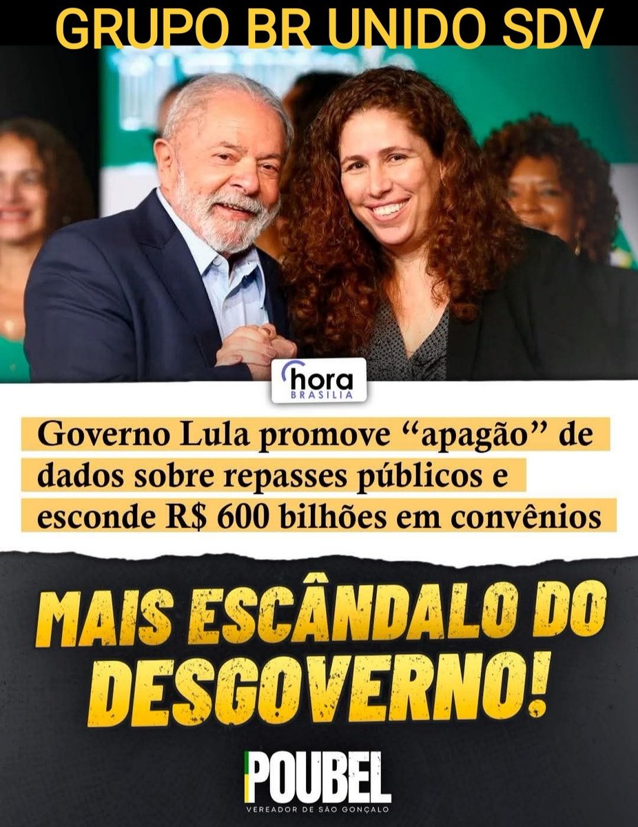 🇧🇷William Patriota.'.🇧🇷 (@williamjpatriot) on Twitter photo #BRUNIDOSDV🇧🇷
DESGOVERNO PROMOVE "APAGÃO" DE DADOS SOBRE REPASSES PÚBLICOS E ESCONDE R$ 600 BILHÕES EM CONVÊNIOS!
<a href="/LaFenix61/">La Fênix</a>
<a href="/Direita_83/">Mito Maníaca 👊🏻🇧🇷</a>
@nuu0204
<a href="/WilliamJPatriot/">🇧🇷William Patriota.'.🇧🇷</a>
<a href="/Fer_Dem83/">Fernanda Demétrio🇧🇷</a>
<a href="/Fernand80013911/">Fernanda</a>
<a href="/silveira50/">LENA BASSANI</a>
<a href="/LeilaLicio/">🇧🇷Leila Dias Licio🇧🇷</a>
<a href="/REJLYR/">`✵•.¸,✵°✵.。.✰ RÊ LYRIO B22 25 K ✰.。.✵°✵,¸.•✵´</a>
<a href="/denisegouveia3/">denise gouveia</a>
<a href="/ALSBW01/">❀ᬁ𝑨𝒏𝒂𑜞᭄ᬁ 𝑩𝒂𝒏𝒌𝒆𝒓 🪄</a>
<a href="/SimplesmenteRe/">ReGina 🇧🇷✨</a>
<a href="/IreteSouza/">Irete de Souza</a> #BRUNIDOSDV🇧🇷
DESGOVERNO PROMOVE "APAGÃO" DE DADOS SOBRE REPASSES PÚBLICOS E ESCONDE R$ 600 BILHÕES EM CONVÊNIOS!
<a href="/LaFenix61/">La Fênix</a>
<a href="/Direita_83/">Mito Maníaca 👊🏻🇧🇷</a>
@nuu0204
<a href="/WilliamJPatriot/">🇧🇷William Patriota.'.🇧🇷</a>
<a href="/Fer_Dem83/">Fernanda Demétrio🇧🇷</a>
<a href="/Fernand80013911/">Fernanda</a>
<a href="/silveira50/">LENA BASSANI</a>
<a href="/LeilaLicio/">🇧🇷Leila Dias Licio🇧🇷</a>
<a href="/REJLYR/">`✵•.¸,✵°✵.。.✰ RÊ LYRIO B22 25 K ✰.。.✵°✵,¸.•✵´</a>
<a href="/denisegouveia3/">denise gouveia</a>
<a href="/ALSBW01/">❀ᬁ𝑨𝒏𝒂𑜞᭄ᬁ 𝑩𝒂𝒏𝒌𝒆𝒓 🪄</a>
<a href="/SimplesmenteRe/">ReGina 🇧🇷✨</a>
<a href="/IreteSouza/">Irete de Souza</a>