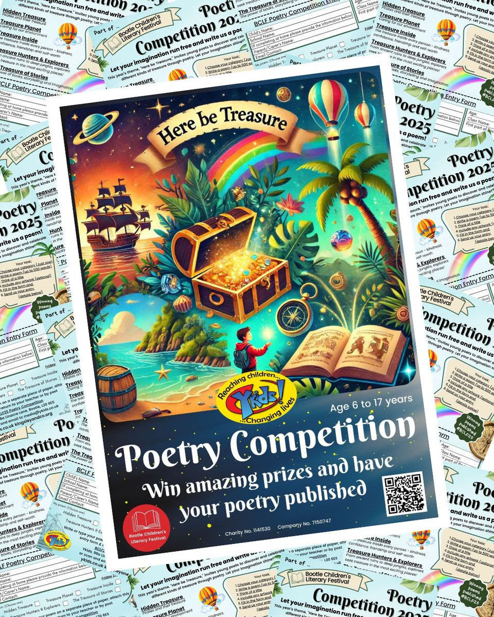 #LearningDestinationSpotlight

<a href="/Ykids_Charity/">Ykids</a> are thrilled to invite Children's University students from across Merseyside to take part in their 2025 Poetry Competition!

The competition is open to young people aged 6-17! See below for more information! #LearningForFun