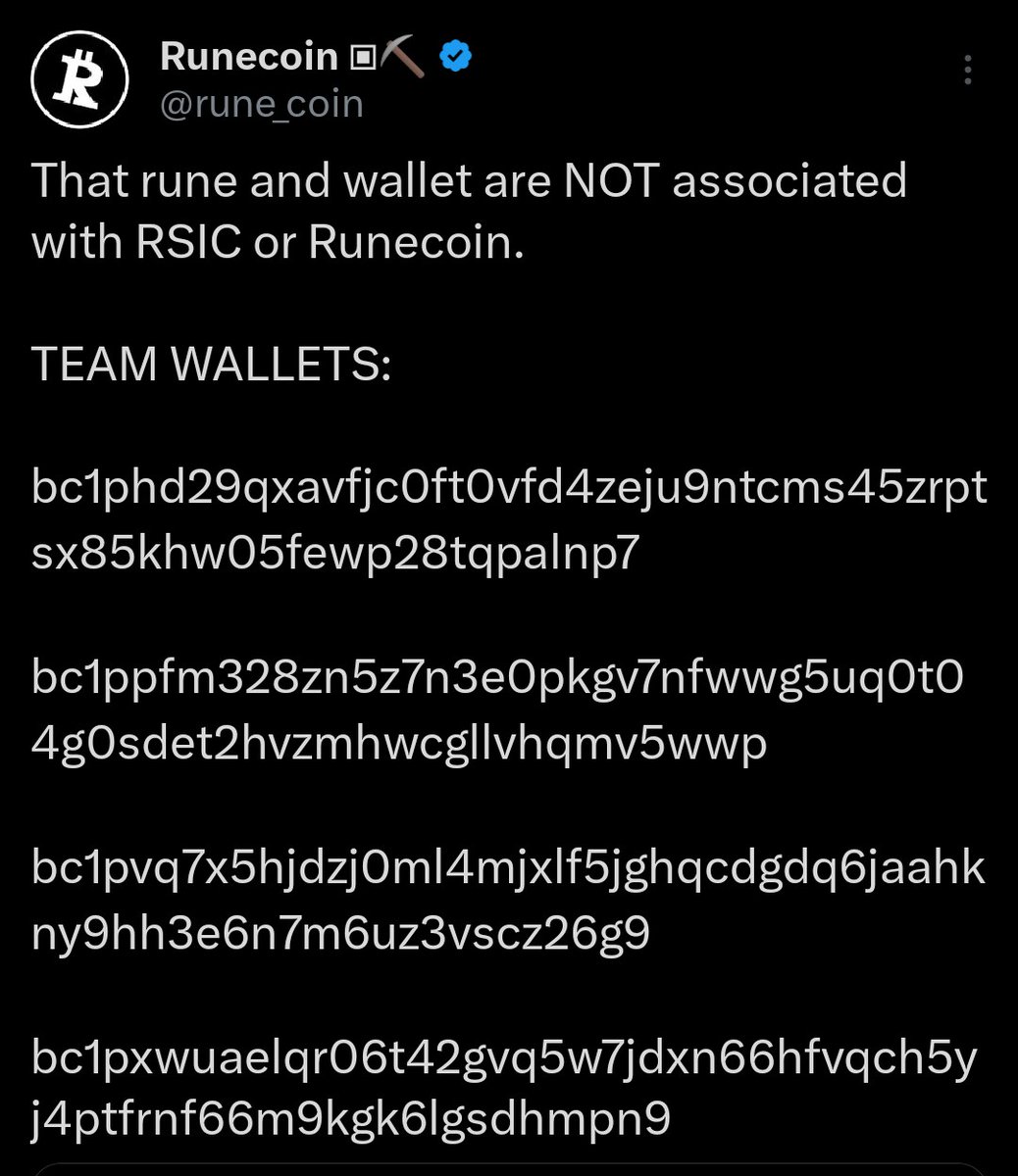 Runecoin has deleted their post 🤨🤔🧐