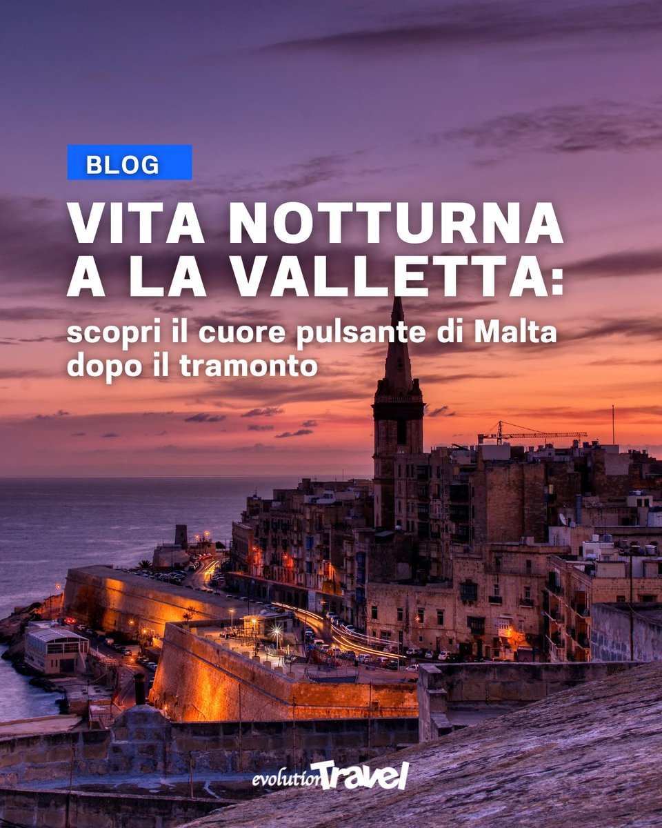 La Valletta by night è magia ✨
Tra jazz, locali nascosti e viste sul porto, Fabio Albanese ci svela la vera movida.

👉 Scopri di più sul blog: shorturl.at/Ty6gE

#evolutiontravel #consulenteviaggionline