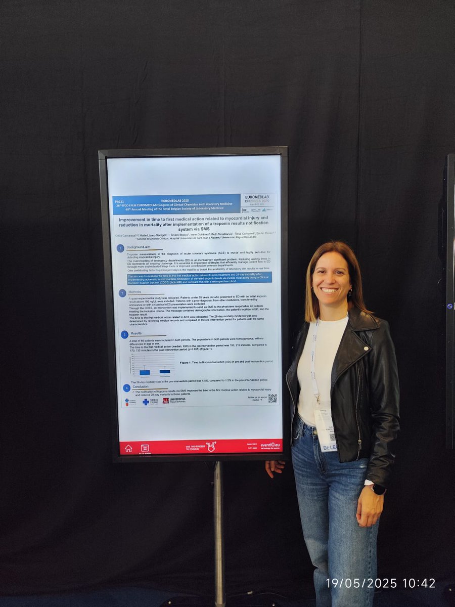 The 26th IFCC-EFLM EUROMEDLAB Congress of Clinical Chemistry and Laboratory Medicine. We participate 👨‍🔬🧪🏥!!