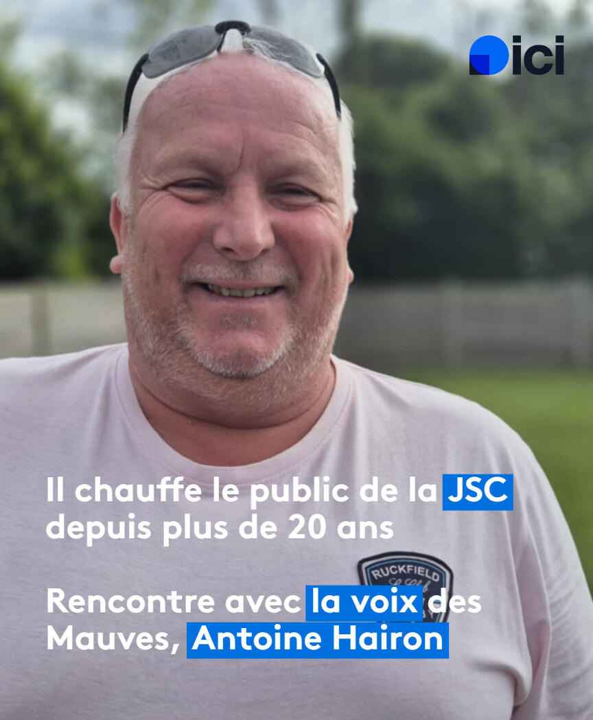 icicotentin's tweet photo. 📣 Il chauffe le public de la @JSCherbourg  depuis plus de 20 ans. Rencontre avec LA voix des Mauves Antoine Hairon avant le début des playoffs de Proligue de handball contre @SAHB_67 

➡️ https://t.co/blsmrFq7W2 https://t.co/3ws1rSI3oO
