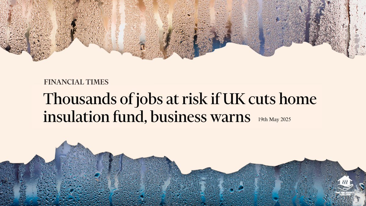 💸 Slashing the Warm Homes Plan would be a disastrous false economy.

🏚️ Millions are still living in cold, inefficient homes — and facing unaffordable bills every winter.

But reports suggest Rachel Reeves has her eyes on the Warm Homes budget, despite a clear election pledge to