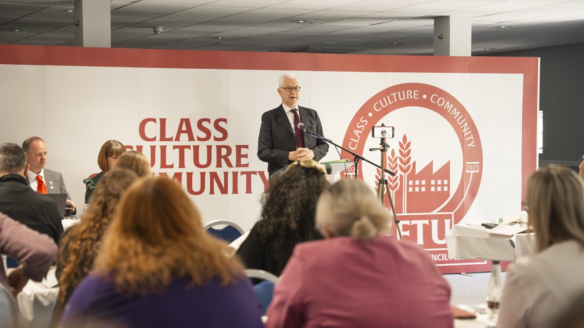 GFTU1's tweet photo. Privileged to have Lord John Hendy KC join us as a speaker at our #BGCM today, speaking on the #EmploymentRightsBill.
#BGCM2025 #GFTU #ERB https://t.co/8EmPX9CauJ