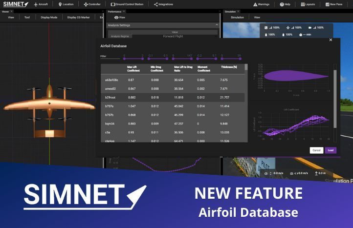 SIMNET_aero's tweet image. ⚡ Airfoil Database Manager
Quickly search our extensive airfoil database and filter by key parameters such as series, lift coefficient, and efficiency—making it easier than ever to find the perfect airfoil for your #DroneDesign
#simnet #AerospaceEngineering #FlightPerformance