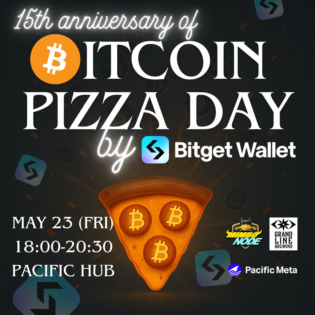 æ ªåŒäŒç€ŸPacific Meta (@pacificmeta_ja) on Twitter photo ðãåå ç¡æïŒãðBitcoin Pizza Day 15th Anniversary Celebration éå¬ïŒð
<a href="/BitgetWallet/">Bitget Wallet ð©µ</a> ãšã®å
±å¬ã§ããã®äŒèª¬ã®ç¬éãã15幎ãç¥ãã¹ãã·ã£ã«Pizza Partyã€ãã³ããéå¬ããŸãïŒ
1äžBTCãšãã¶2æã®ååŒãããã¯ãããã³ã€ã³ãçŸå®äžçã§åããŠäŸ¡å€ãæã£ãæŽå²çãªç¬éã§ããã ðãåå ç¡æïŒãðBitcoin Pizza Day 15th Anniversary Celebration éå¬ïŒð
<a href="/BitgetWallet/">Bitget Wallet ð©µ</a> ãšã®å
±å¬ã§ããã®äŒèª¬ã®ç¬éãã15幎ãç¥ãã¹ãã·ã£ã«Pizza Partyã€ãã³ããéå¬ããŸãïŒ
1äžBTCãšãã¶2æã®ååŒãããã¯ãããã³ã€ã³ãçŸå®äžçã§åããŠäŸ¡å€ãæã£ãæŽå²çãªç¬éã§ããã