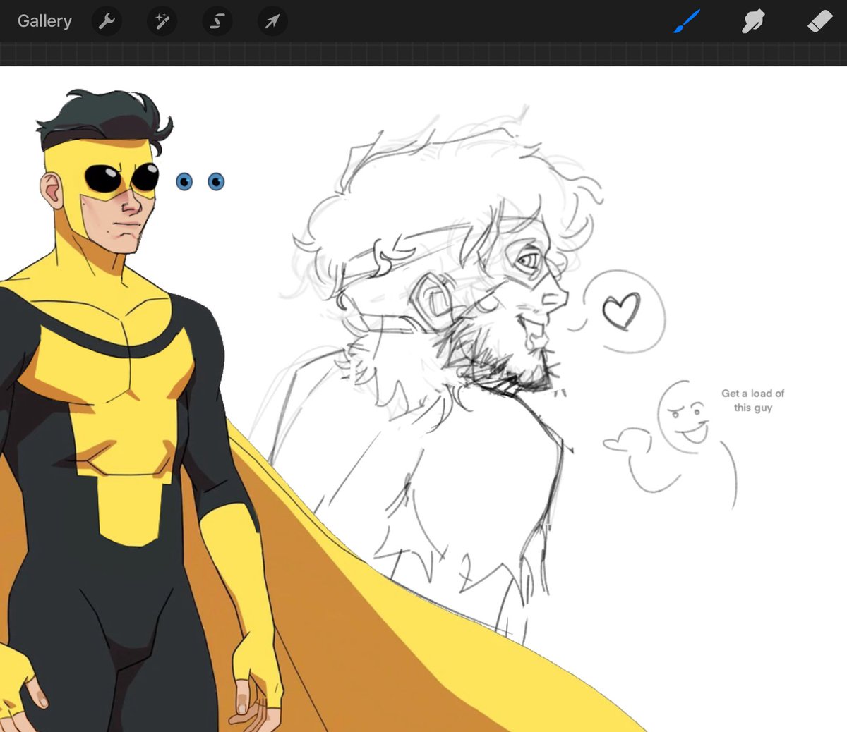 jacoblings's tweet image. Brush test Sketch 😳 
Thank You Austin for showing Jacob a new brush 
#SinisterMark