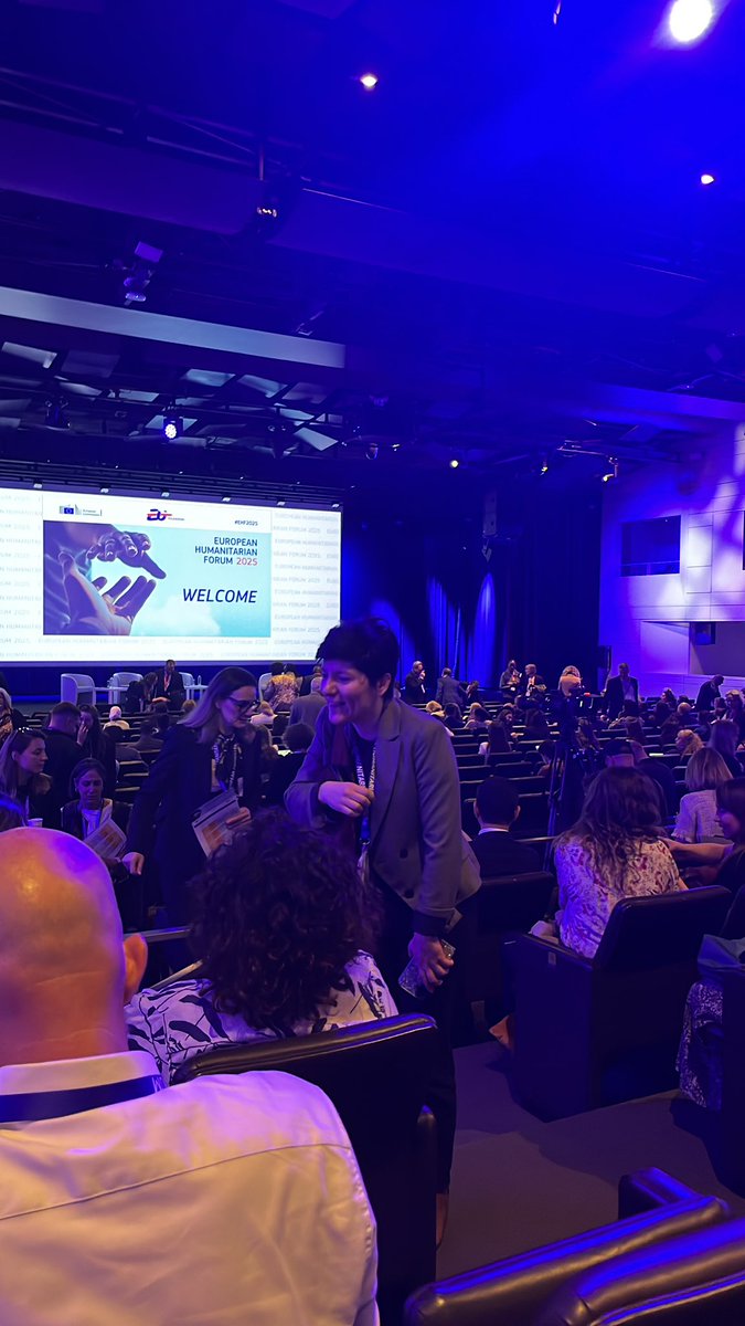 European Humanitarian Forum 2025. We all know that political action is what will save Gaza, not the humanitarian system. Women and children are starving and dying in Gaza as we sit in this room.  A sense of urgency and feeling of failure is part of the atmosphere. #EHF2025