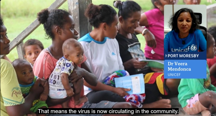 June Kunugi (@juneunicef) on Twitter photo Polio knows no borders. A new outbreak in Papua New Guinea puts children at riskāwhere vaccination rates are dangerously low.
UNICEF is supporting rapid response teams to reach the most vulnerable children w/ life-saving vaccines. <a href="/UNICEF_PNG/">UNICEF Papua New Guinea</a> <a href="/abcnews/">ABC News</a>
msn.com/en-au/news/aus⦠Polio knows no borders. A new outbreak in Papua New Guinea puts children at riskāwhere vaccination rates are dangerously low.
UNICEF is supporting rapid response teams to reach the most vulnerable children w/ life-saving vaccines. <a href="/UNICEF_PNG/">UNICEF Papua New Guinea</a> <a href="/abcnews/">ABC News</a>
msn.com/en-au/news/ausā¦