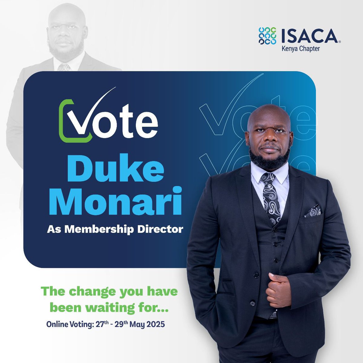Bill_Valar's tweet photo. With Duke Monari, mentorship will no longer be optional — it’ll be the norm. He plans structured, sustainable mentorship initiatives for all. #TheNameToRemember Duke Monari ISACA Kenya Chapter @dukemonari @Isaca_kenya
@ICPAK_Kenya https://t.co/lasJoywf5j
